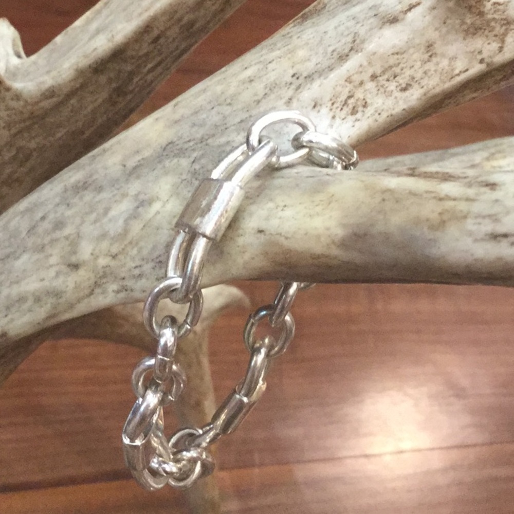 Silver chain bracelet